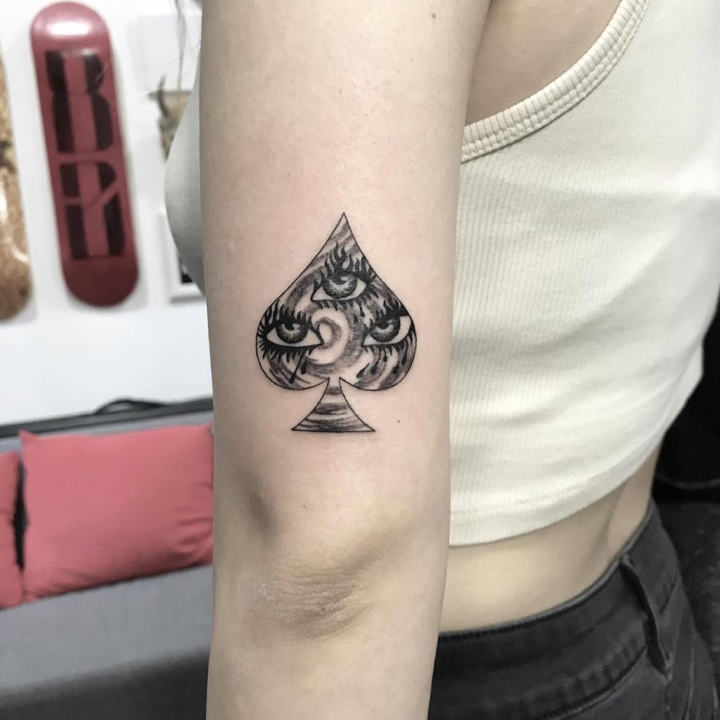 Spade Tattoo Ideas: Ace of Spades, Card Symbols, Minimal & Detailed ...