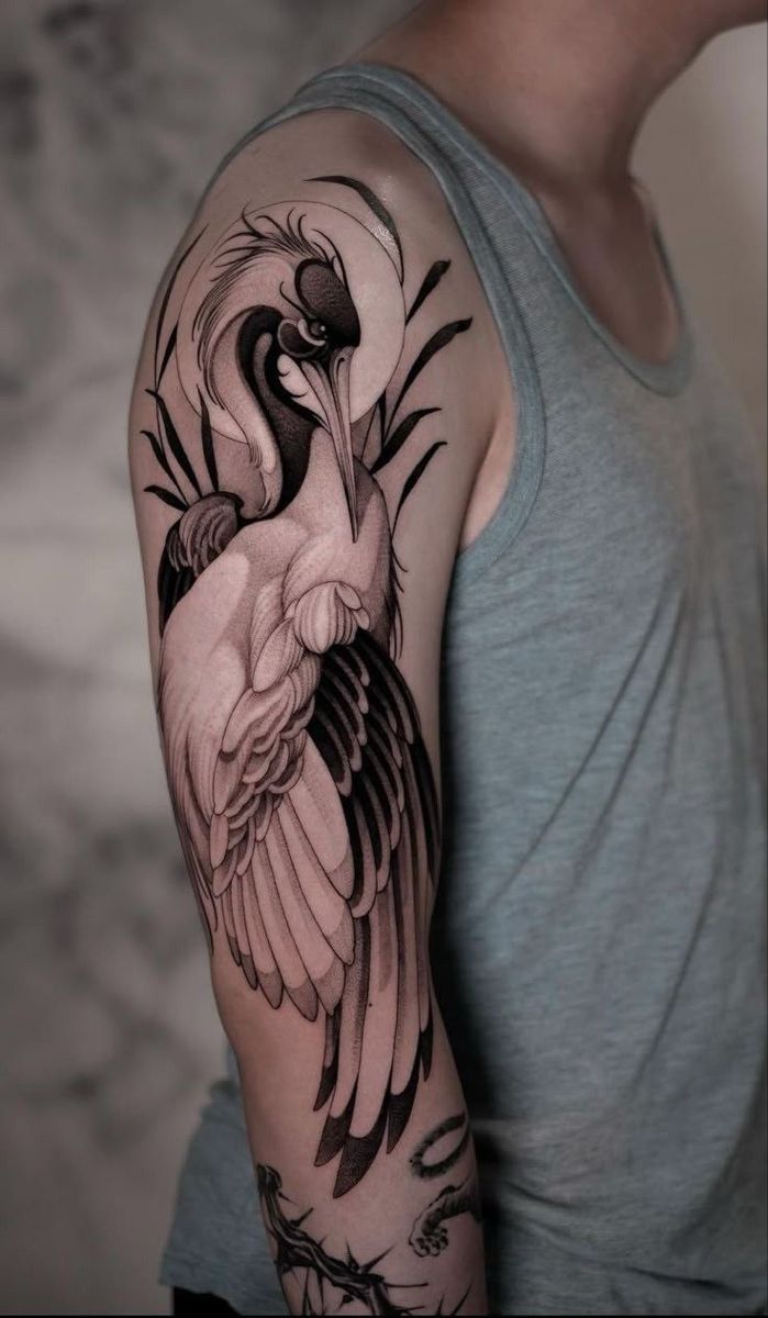 29 Crane Tattoo Ideas: Symbolism, Style, and Modern Interpretations