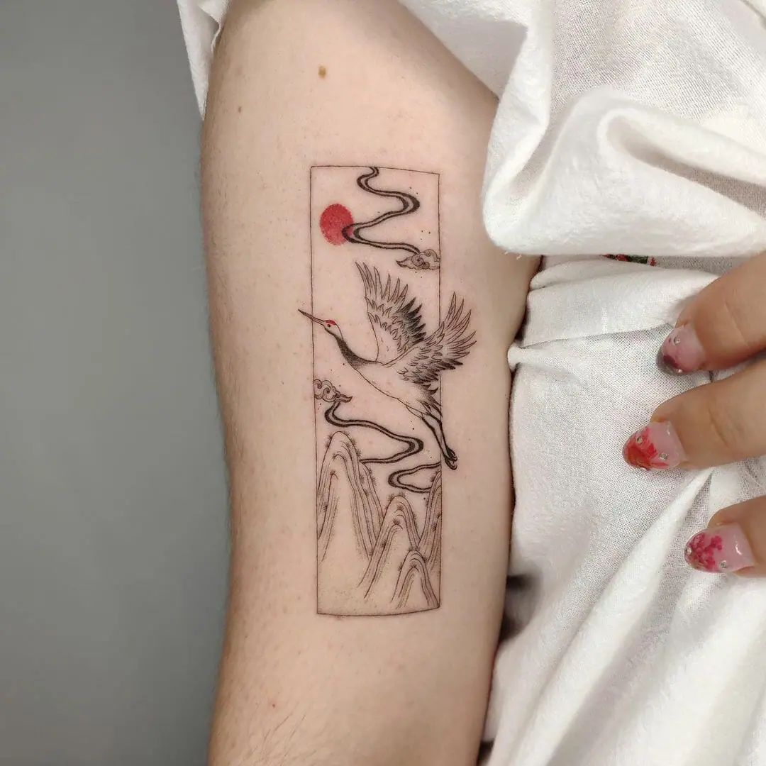 29 Crane Tattoo Ideas: Symbolism, Style, and Modern Interpretations