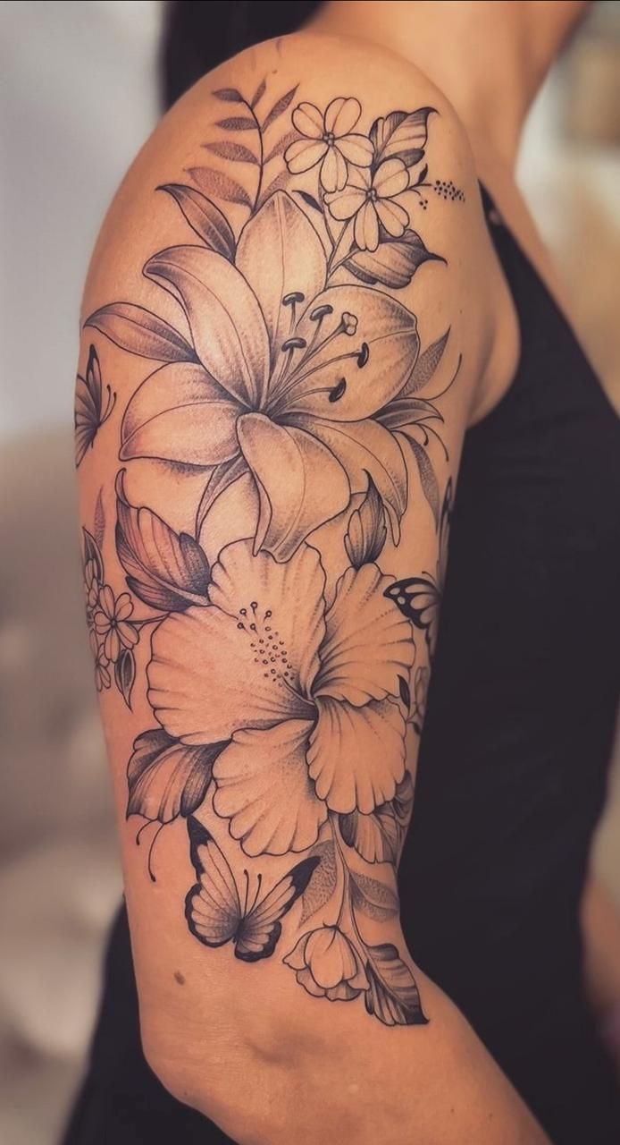 28 Flower Sleeve Tattoo Ideas: Fine Line Floral Designs, Butterfly Accents, And Bold Color Sleeves For Women