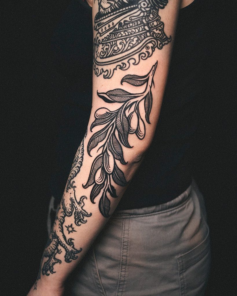 Woodcut Tattoo Ideas: Medieval Design Flash, Gothic Style Sleeve ...
