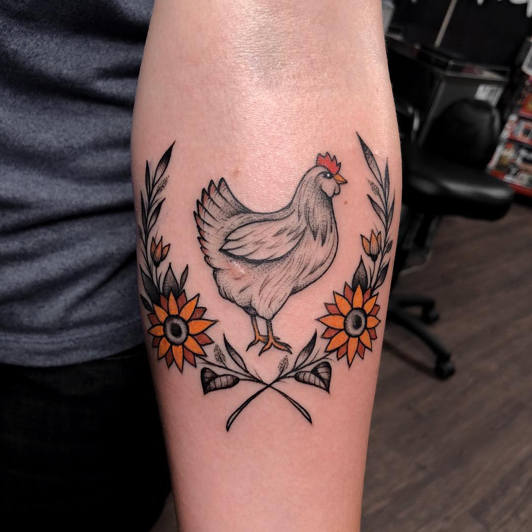 29 Chicken Tattoo Ideas: From Tiny Fine Line Designs to Bold Traditional Statements