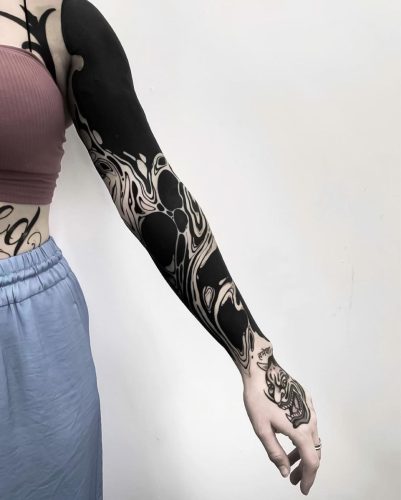 Black Tattoo Ideas for Men and Women: Bold Designs, Cover Up, Full Arm ...