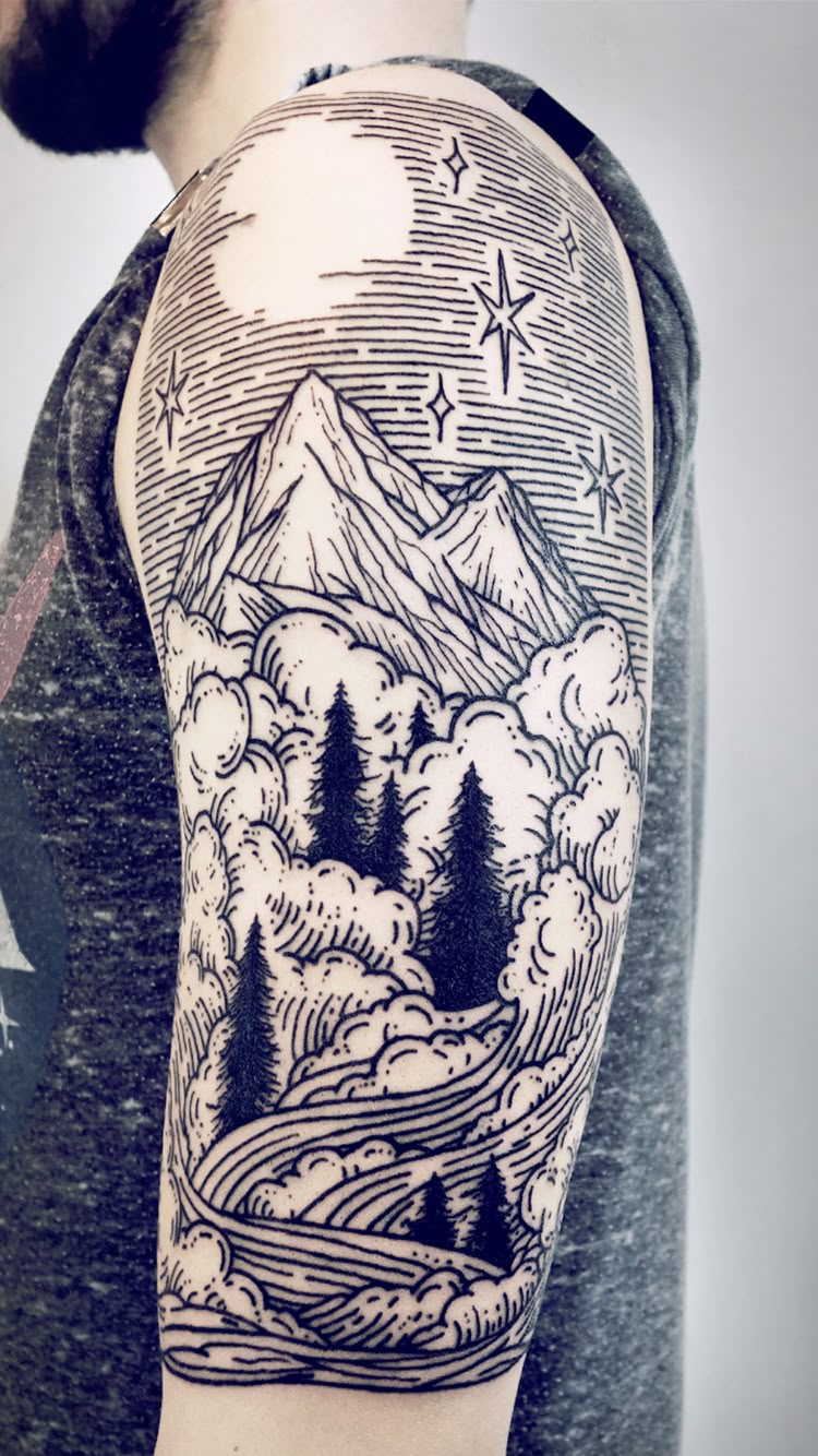31 Woodcut Tattoo Ideas: Medieval Ink with a Modern Edge