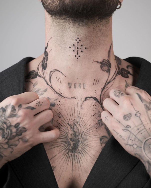 27 Throat Tattoo Ideas: Bold Statements, Floral Elegance, and Dark Ornamental Power