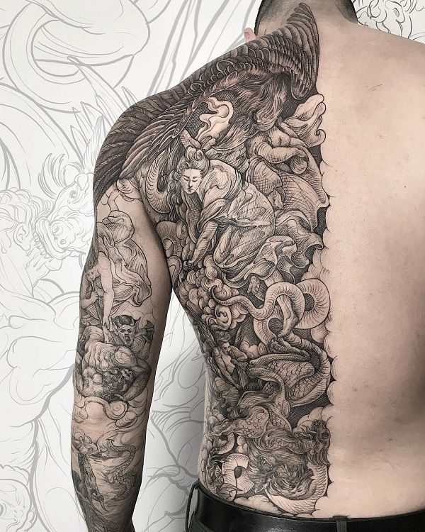 30 Back Tattoo for Men: Power, Symbolism, and Modern Design Language