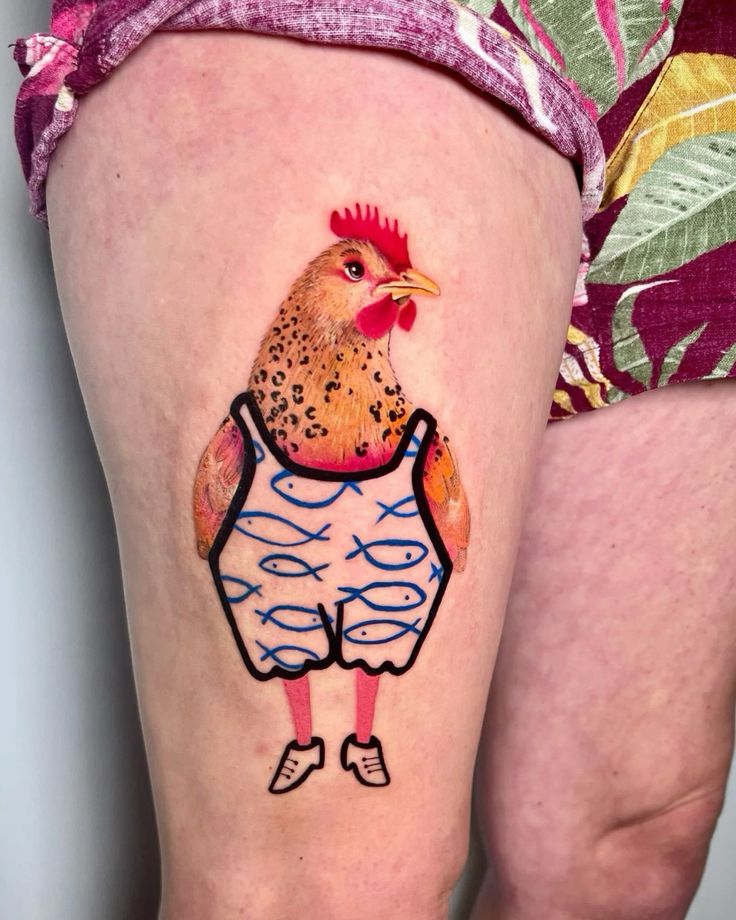 29 Chicken Tattoo Ideas: From Tiny Fine Line Designs to Bold Traditional Statements