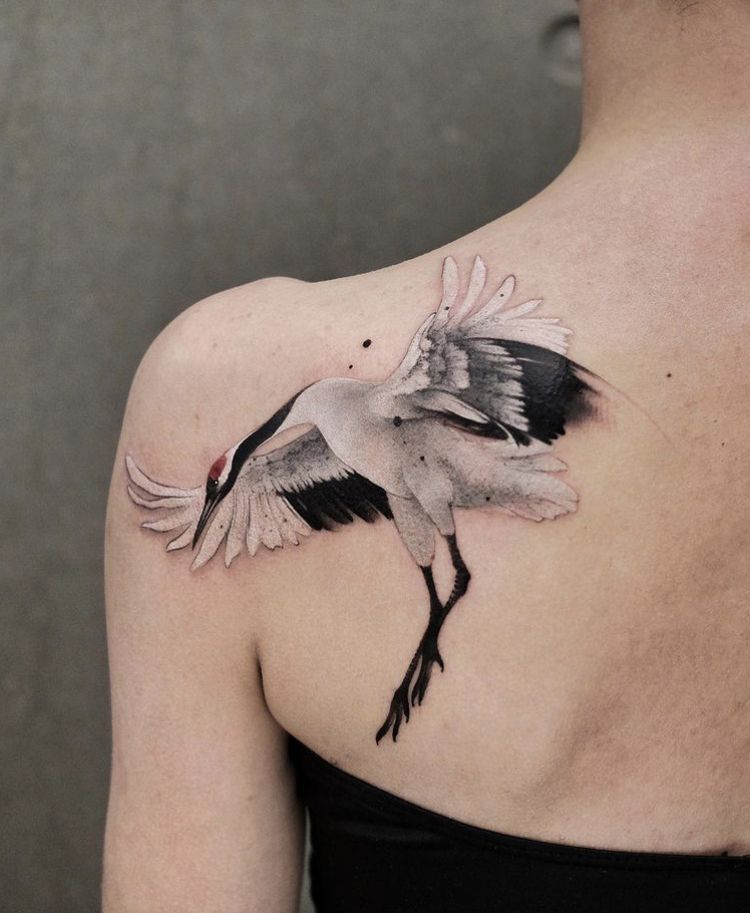 29 Crane Tattoo Ideas: Symbolism, Style, and Modern Interpretations