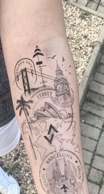 30 Travel Tattoo Ideas: Unique Designs for Women and Men Who Live for Adventure