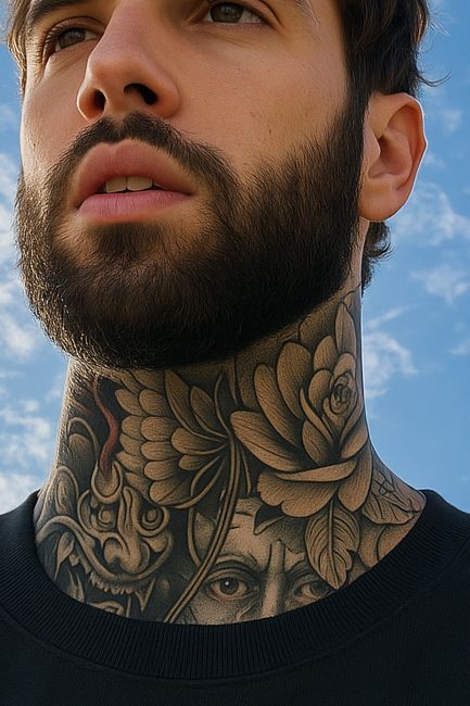 27 Throat Tattoo Ideas: Bold Statements, Floral Elegance, and Dark Ornamental Power