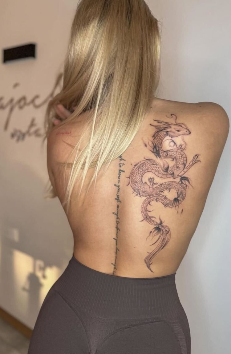 31 Dragon Back Tattoo Ideas: Powerful, Timeless, and Visually Striking