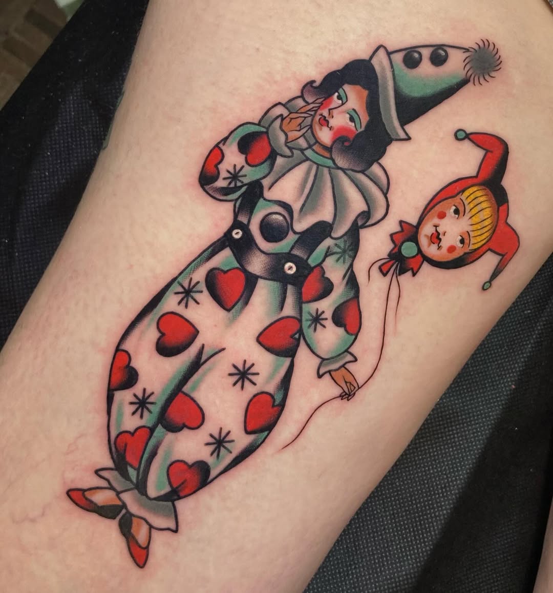28 Clown Tattoo Ideas 2026: Vintage, Cute, And Traditional Designs That Never Go Out Of Style