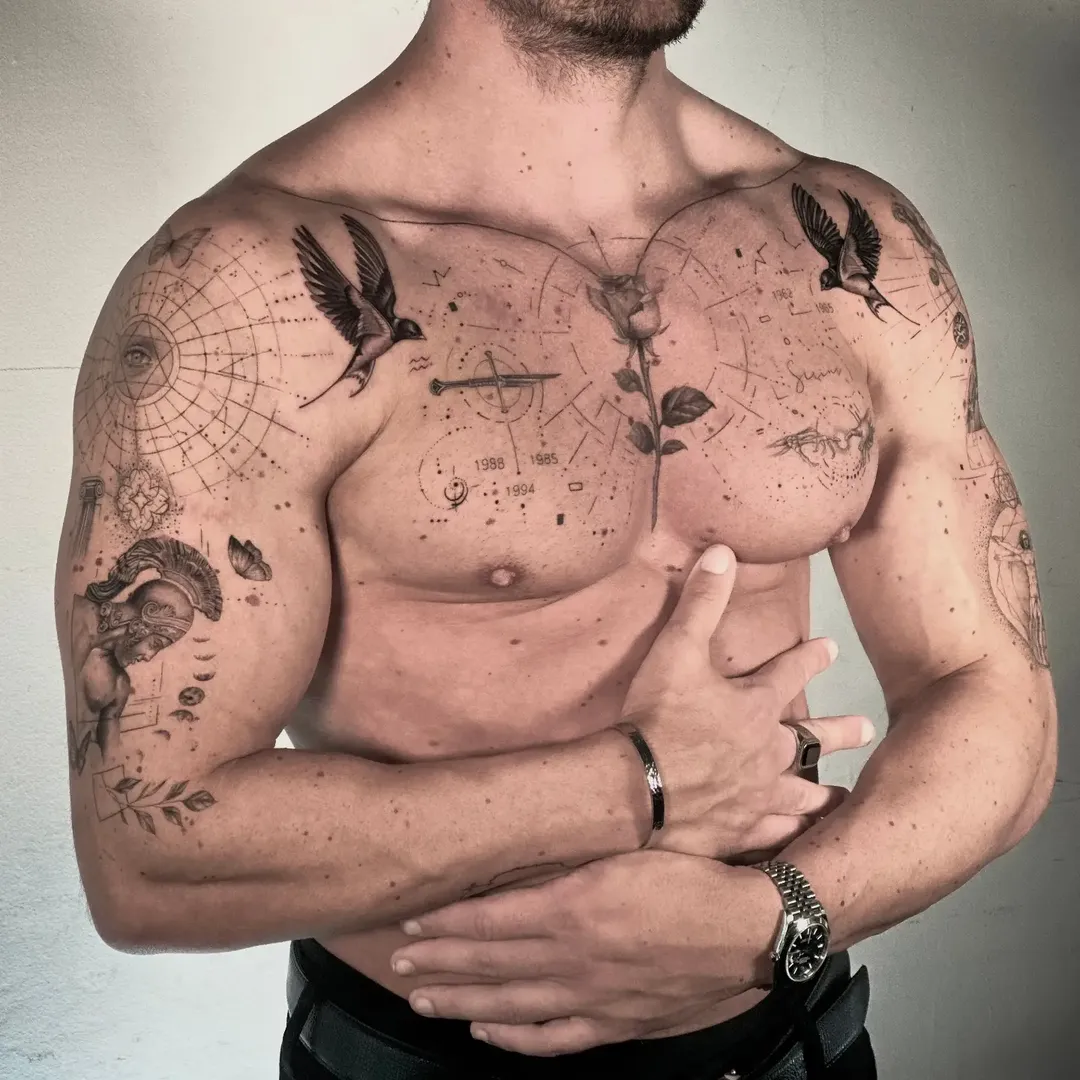 29 Chest Tattoo Men 2026 &mdash; Bold Ideas, Meaningful Symbols, and Modern Styles