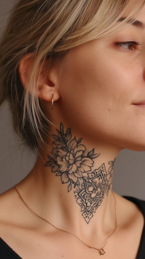 30 Neck Tattoo Women: Stylish, Subtle and Bold Ideas for Modern Ink