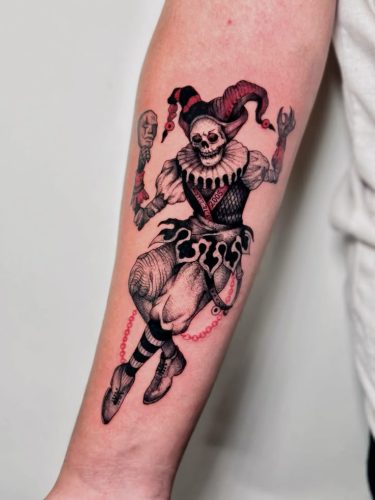 Jester Rippedtattoo Jester Tattoo Ideas β Dark Joker, Medieval Clown, Gothic & Traditional ...