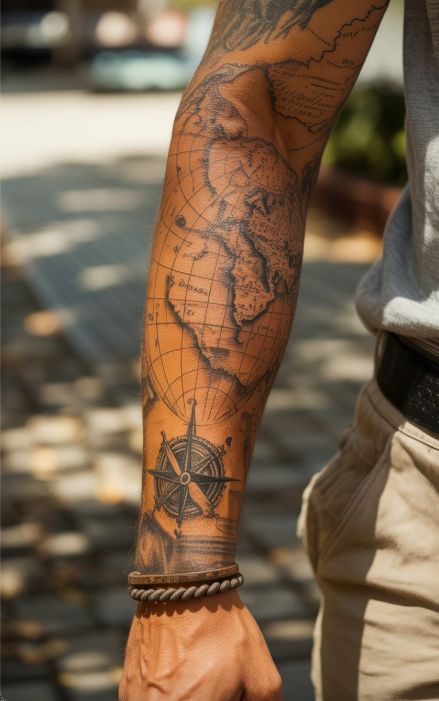 30 Map Tattoo Ideas: Meaningful Designs for Travelers, Dreamers, and Adventurers