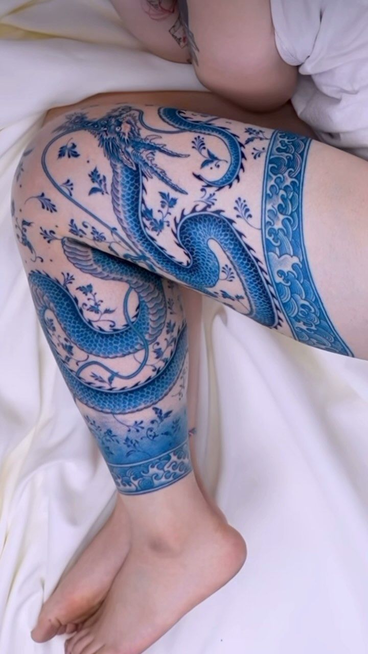 29 Blue Tattoo Ideas 2026: From Delft-Inspired Ink to Modern Aesthetic Statements