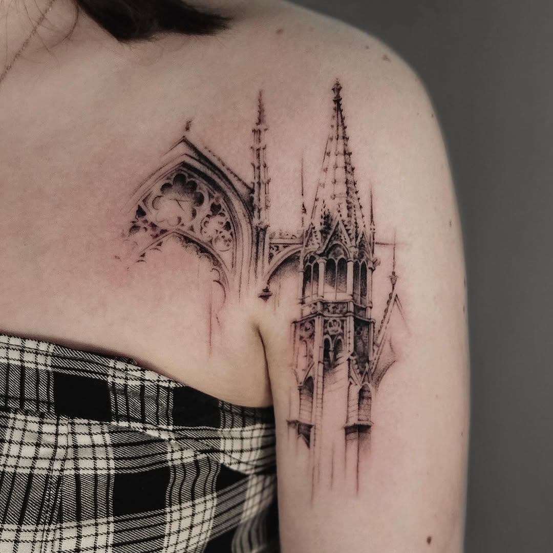 28 Cathedral Tattoo Ideas 2026: Where Gothic Architecture Meets Modern Ink