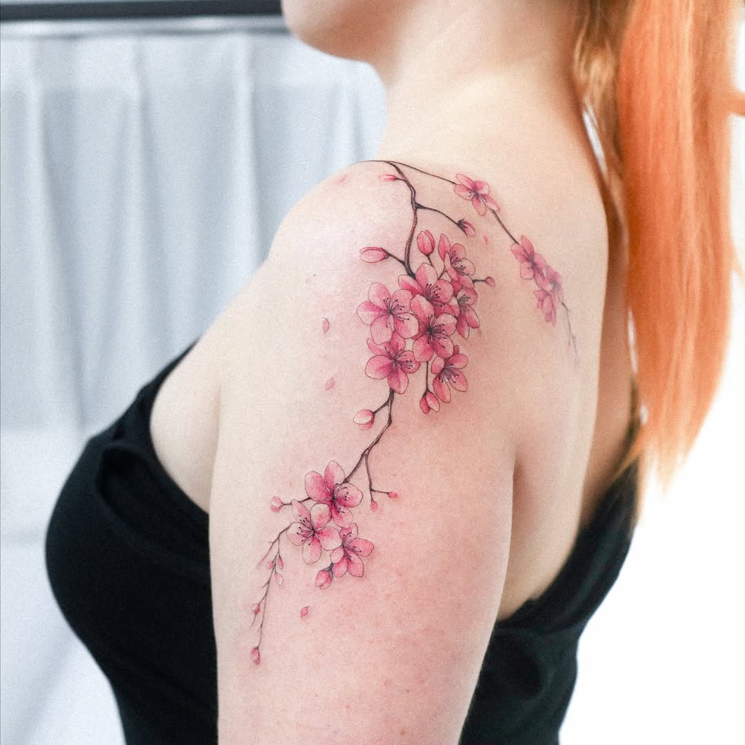 27 Cherry Blossom Tattoo Ideas 2026: Timeless Japanese Elegance Reimagined