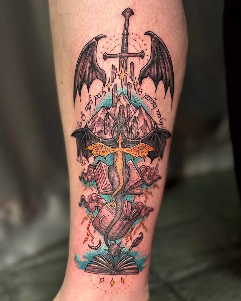 4th Ink Design Fourth Wing Tattoo Ideas 2026: Dragon Designs, Minimalist Ink, Tairn ...