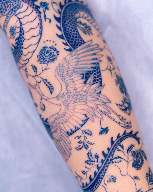 29 Blue Tattoo Ideas 2026: From Delft-Inspired Ink to Modern Aesthetic Statements
