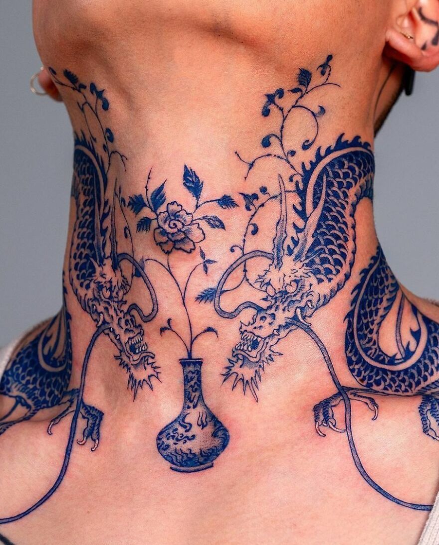 29 Blue Tattoo Ideas 2026: From Delft-Inspired Ink to Modern Aesthetic Statements