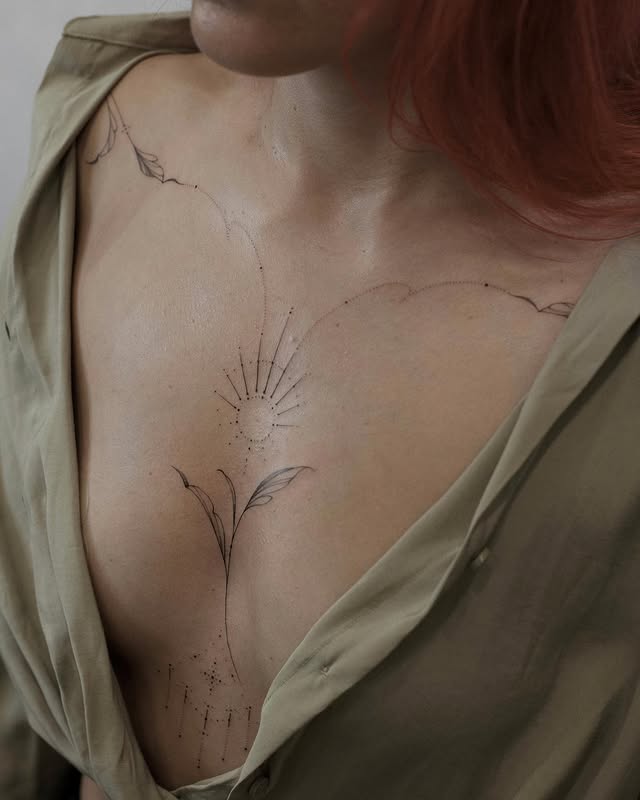 29 Sternum Tattoo Ideas 2026: The Rise of Bold, Feminine Expression