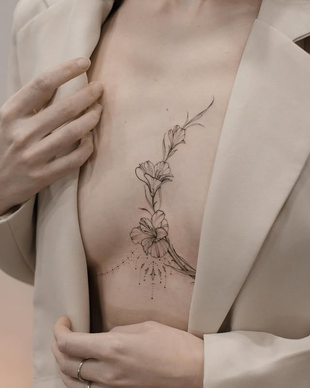 29 Sternum Tattoo Ideas 2026: The Rise of Bold, Feminine Expression
