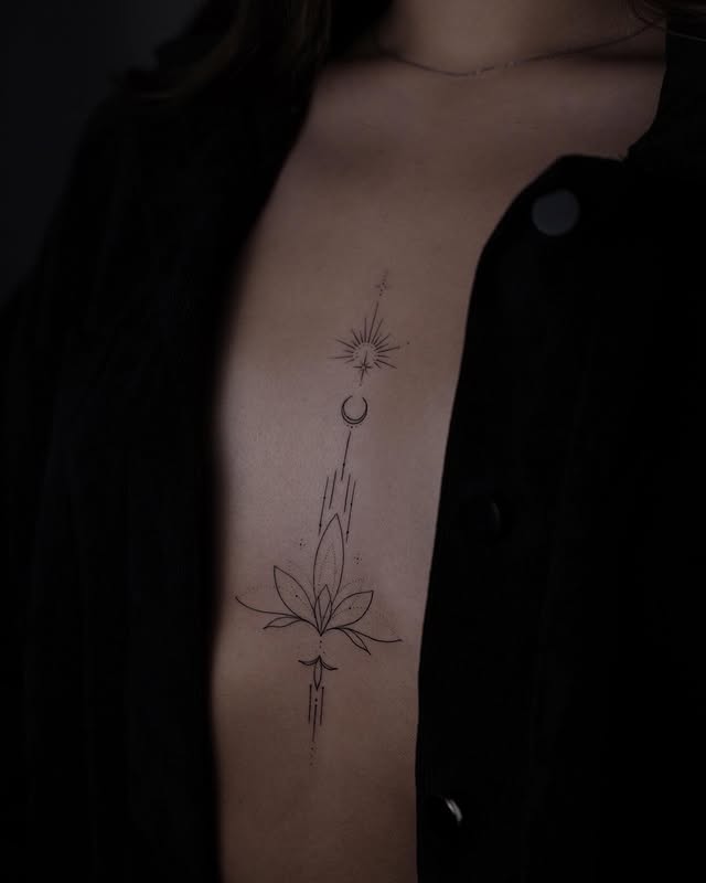 29 Sternum Tattoo Ideas 2026: The Rise of Bold, Feminine Expression