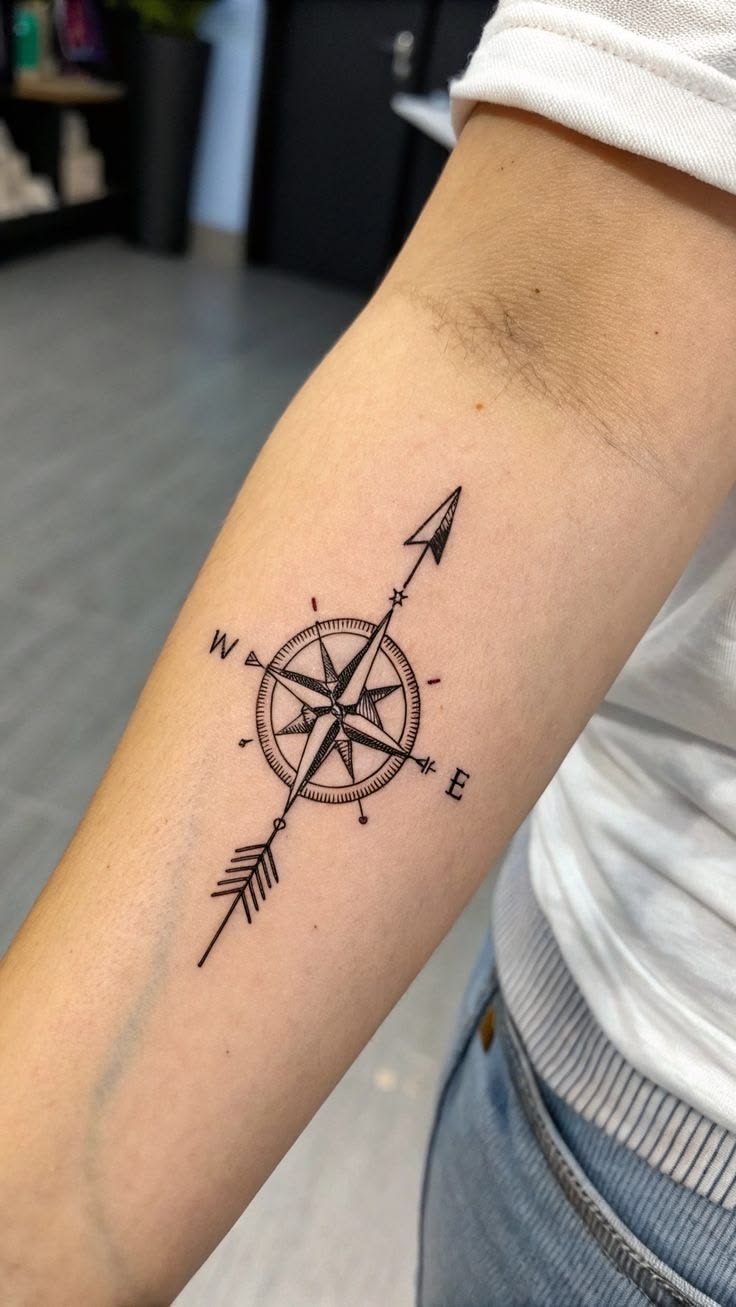28 Compass Tattoo Ideas 2026: Meaningful Designs for Men and Women Who Love Adventure