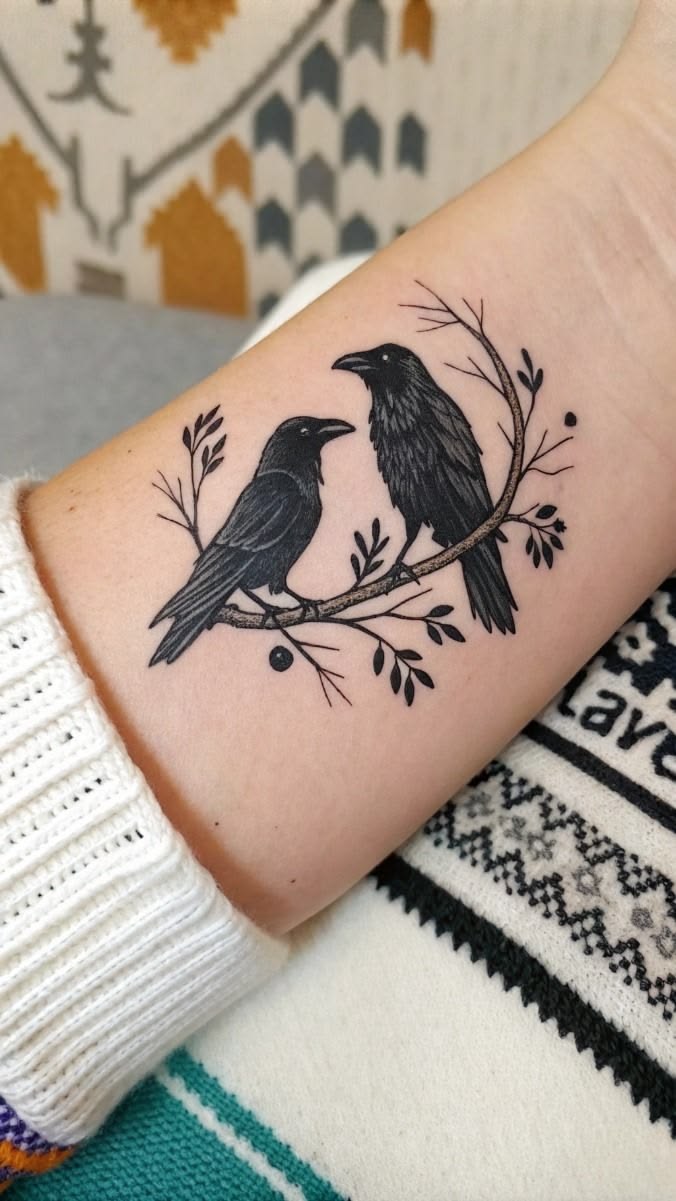 27 Crow Tattoo Ideas 2026: Dark, Symbolic & Stylish Raven Designs for Women and Men