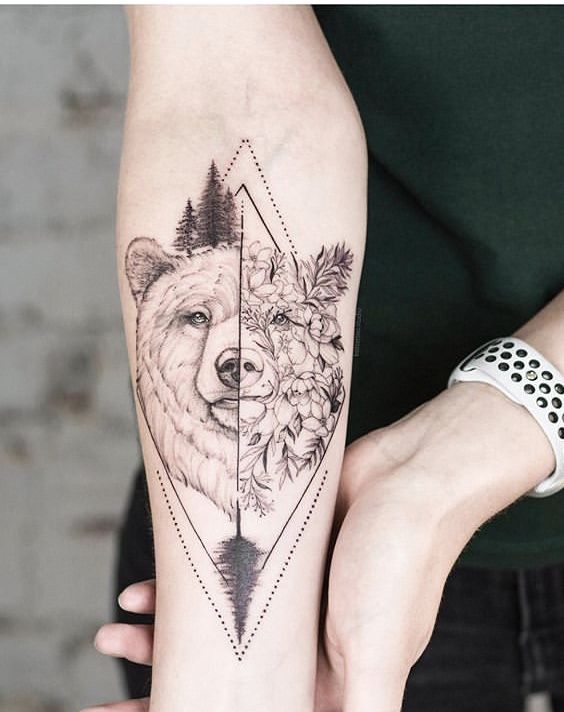 30 Bear Tattoo Ideas 2026: Cute, Realistic, Fine Line & Feminine Designs for Men and Women