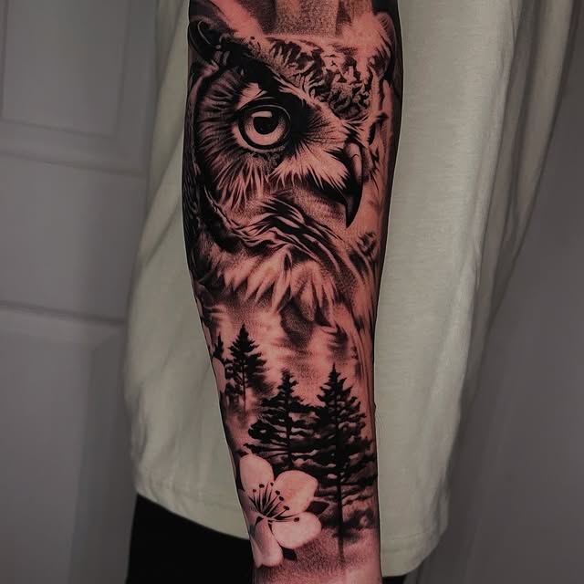 26 Owl Tattoo Ideas 2026 That Blend Dark Realism, Fine Line Art, and Timeless Symbolism