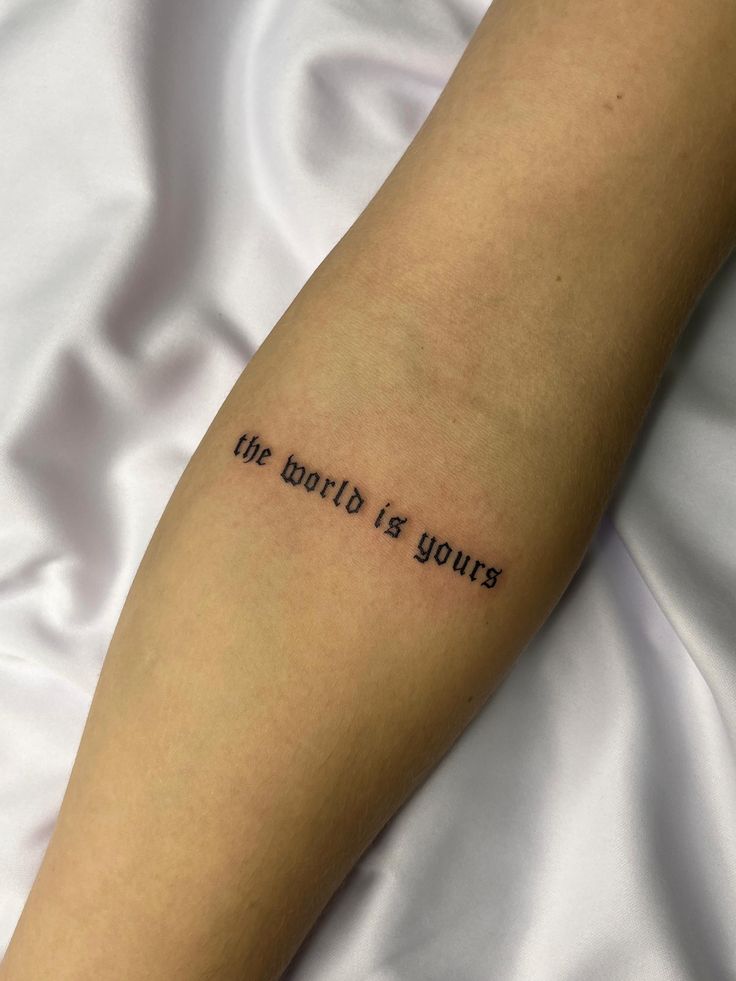 The World Is Yours Tattoo Ideas 2026: 28 Meaningful Designs That Turn a Famous Quote Into Personal Art