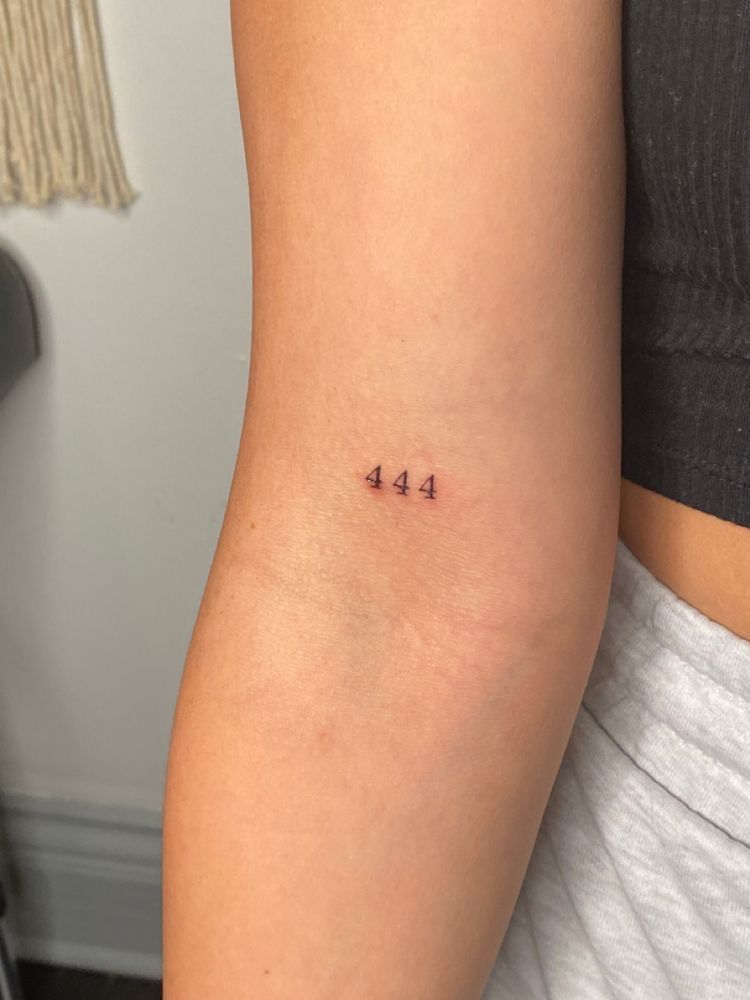 26 Ideas 444 Tattoo 2026: Meaningful Angel Number Designs, Placement Ideas & Modern Inspiration