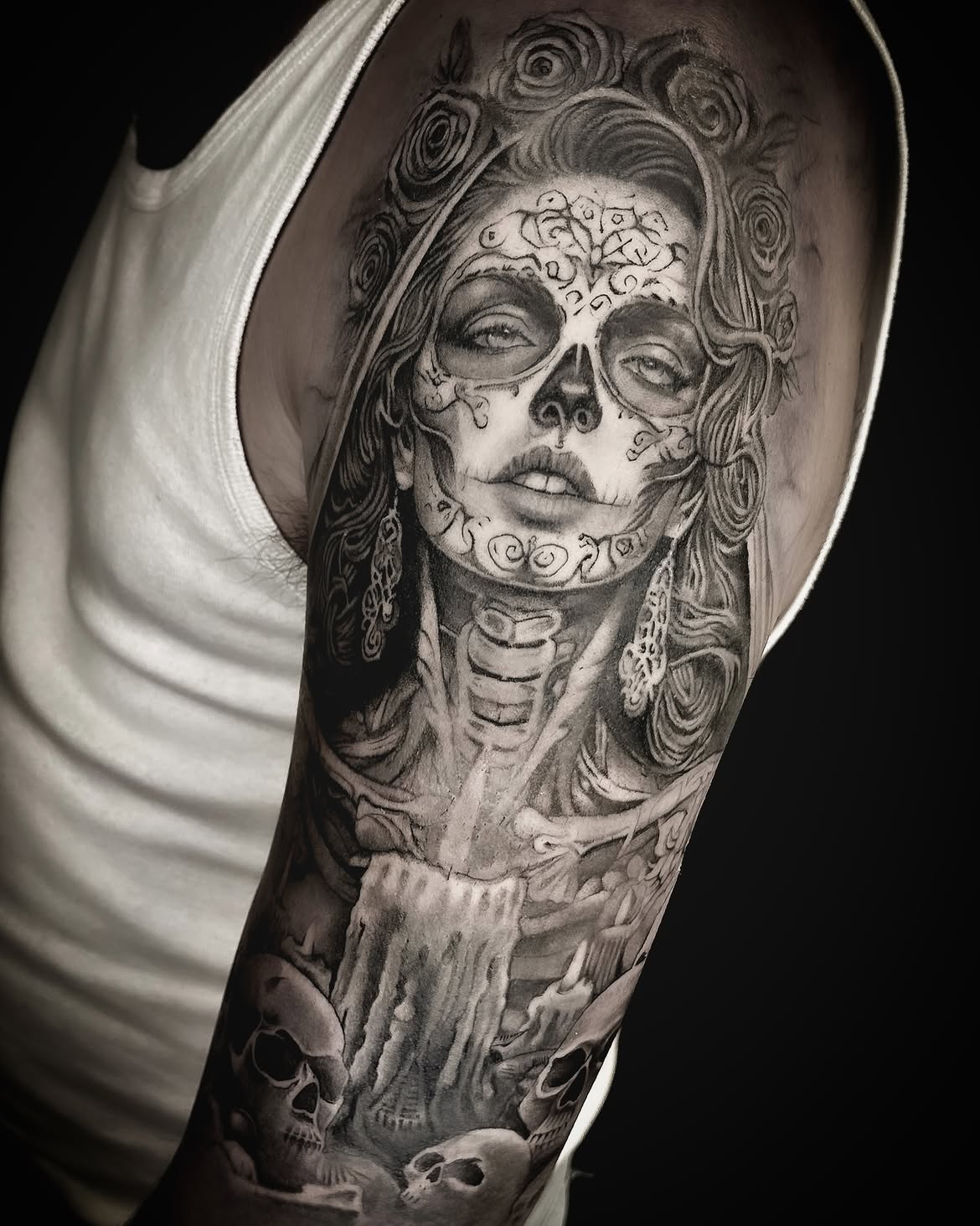 31 Santa Muerte Tattoo Ideas 2026: Powerful Designs with Meaning, Faith, and Timeless Black & Grey Style