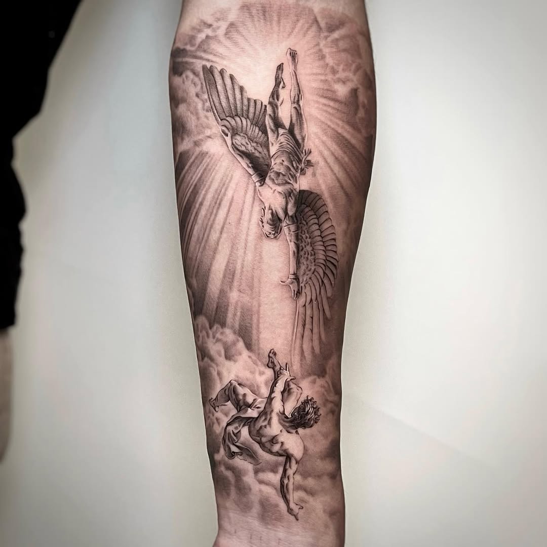 28 Icarus Tattoo Ideas 2026: Powerful Designs Inspired by Greek Mythology, Ambition, and the Fall from the Sky