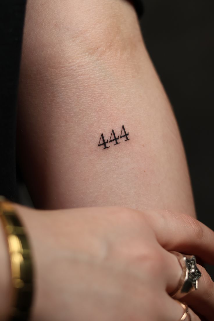 26 Ideas 444 Tattoo 2026: Meaningful Angel Number Designs, Placement Ideas & Modern Inspiration