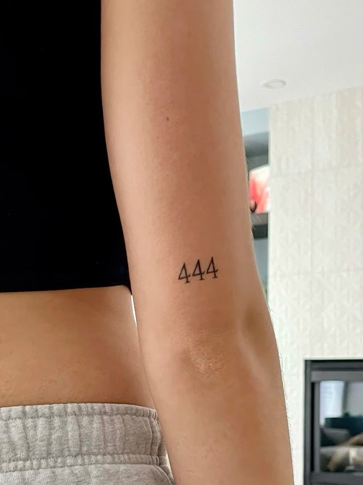 26 Ideas 444 Tattoo 2026: Meaningful Angel Number Designs, Placement Ideas & Modern Inspiration