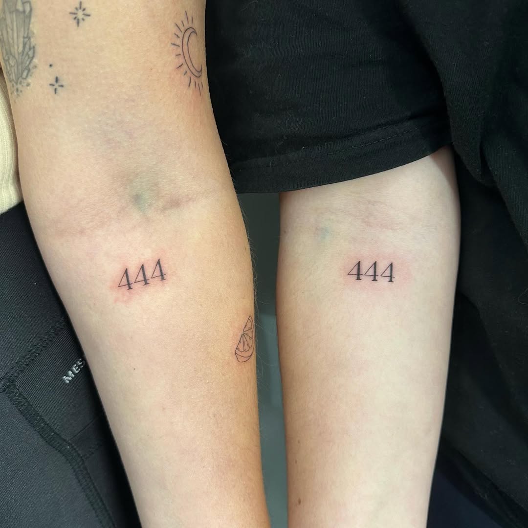 26 Ideas 444 Tattoo 2026: Meaningful Angel Number Designs, Placement Ideas & Modern Inspiration