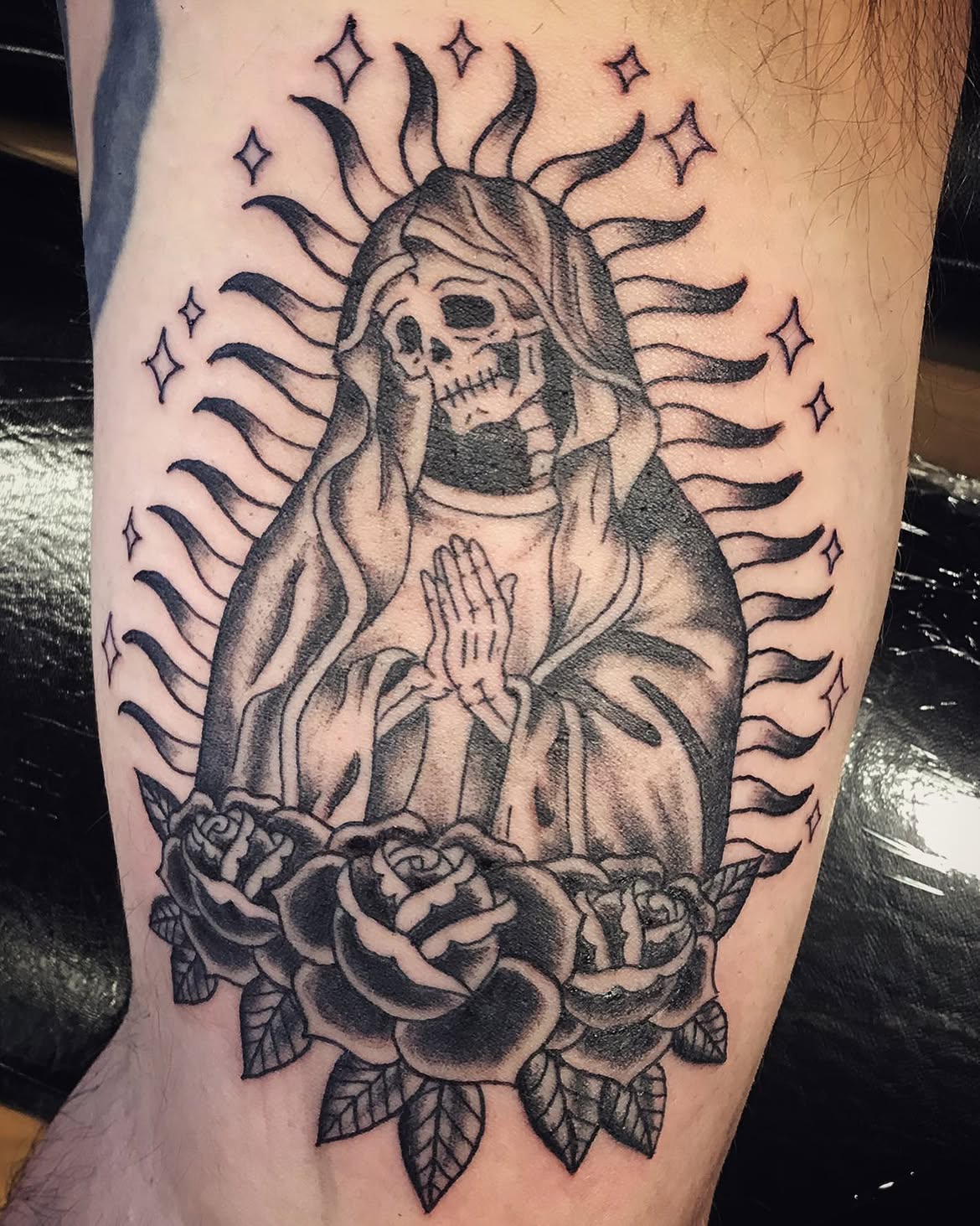 31 Santa Muerte Tattoo Ideas 2026: Powerful Designs with Meaning, Faith, and Timeless Black & Grey Style