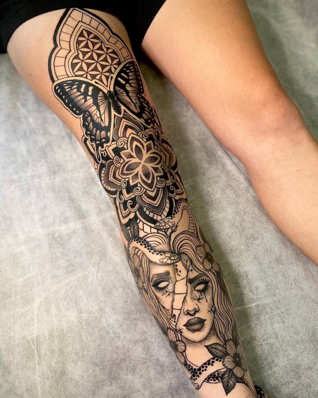 28 Leg Sleeve Tattoo Ideas 2026: Bold Designs That Turn Your Entire Leg Into a Masterpiece