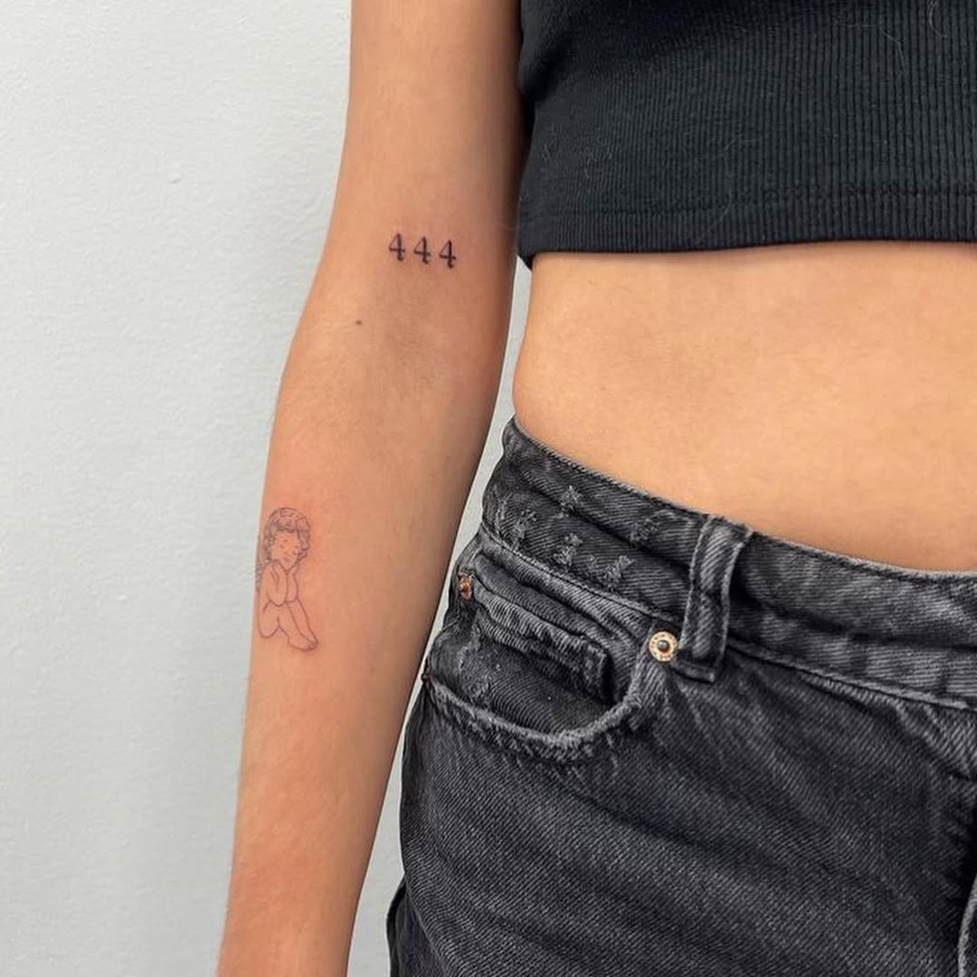 26 Ideas 444 Tattoo 2026: Meaningful Angel Number Designs, Placement Ideas & Modern Inspiration
