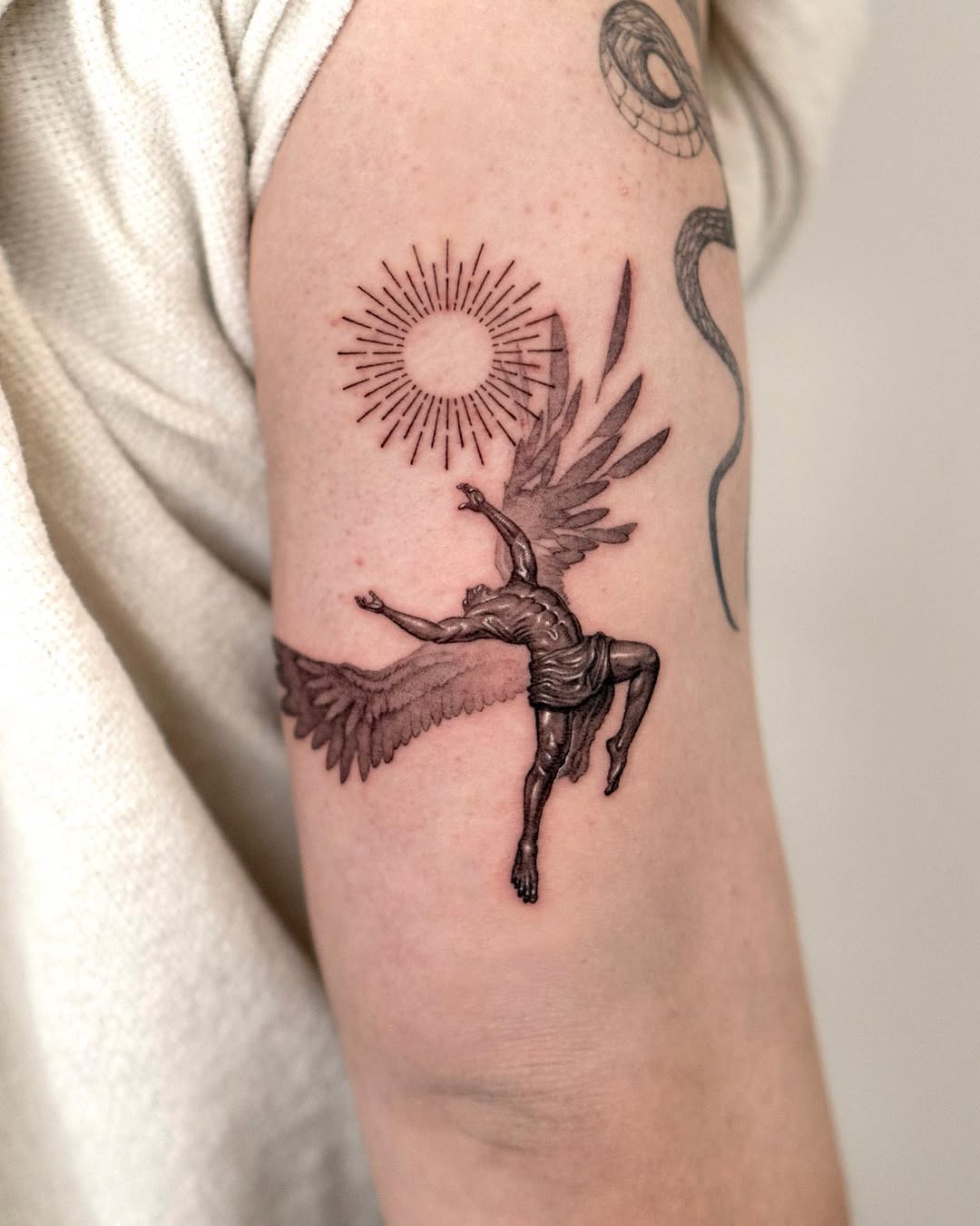28 Icarus Tattoo Ideas 2026: Powerful Designs Inspired by Greek Mythology, Ambition, and the Fall from the Sky