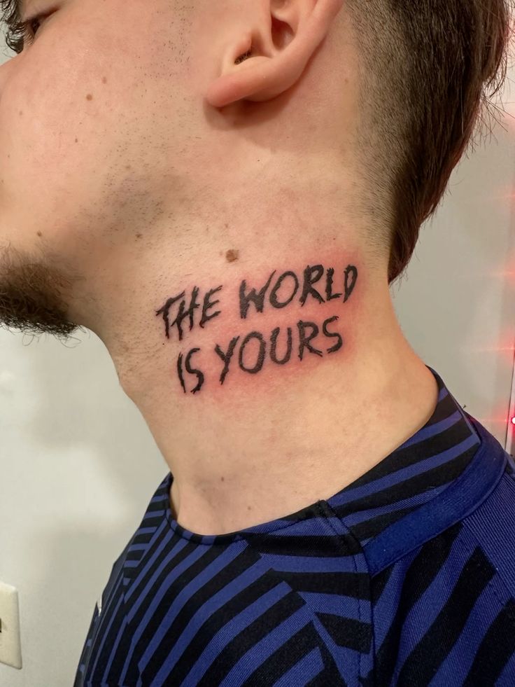 The World Is Yours Tattoo Ideas 2026: 28 Meaningful Designs That Turn a Famous Quote Into Personal Art
