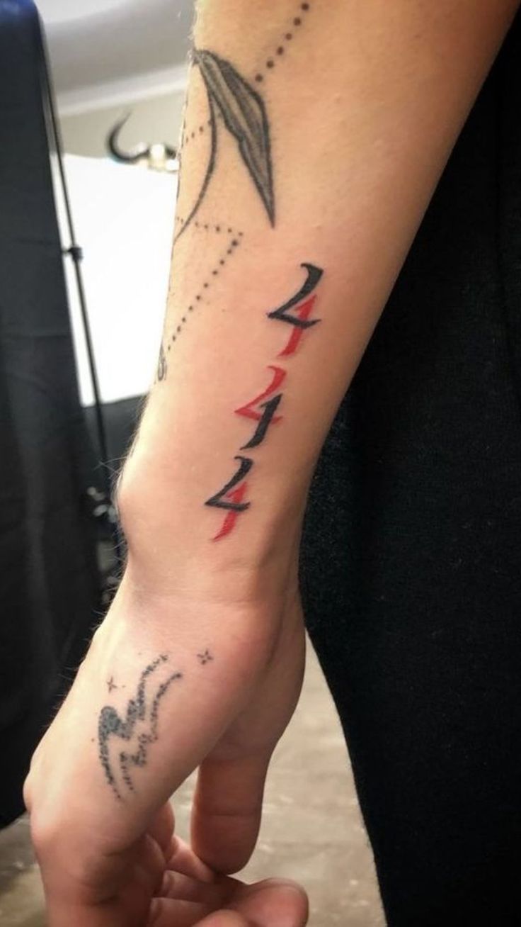 26 Ideas 444 Tattoo 2026: Meaningful Angel Number Designs, Placement Ideas & Modern Inspiration