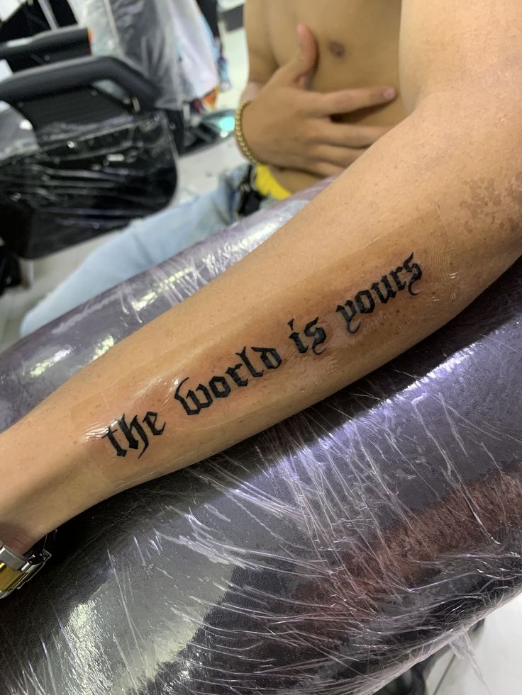 The World Is Yours Tattoo Ideas 2026: 28 Meaningful Designs That Turn a Famous Quote Into Personal Art