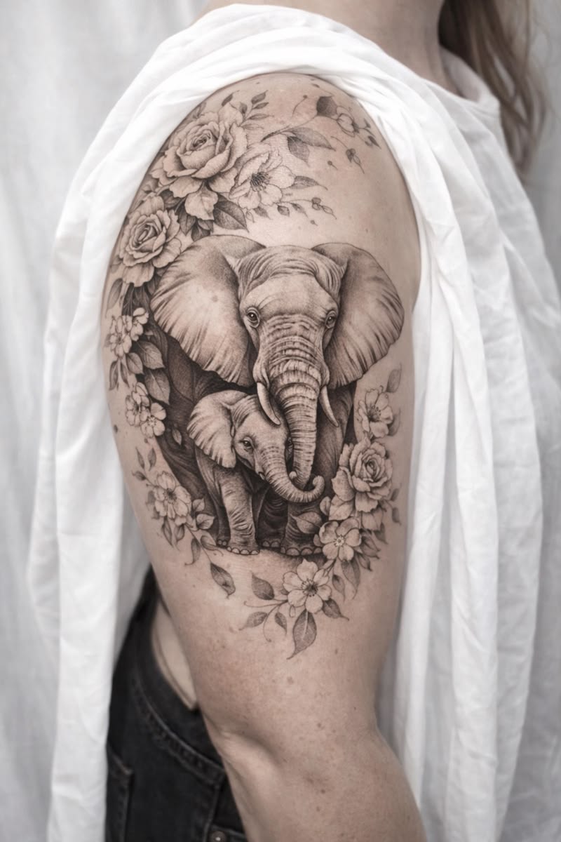 29 Elephant Tattoo Ideas 2026: Inspiring Designs Full of Meaning, Family Symbolism, and Artistic Detail