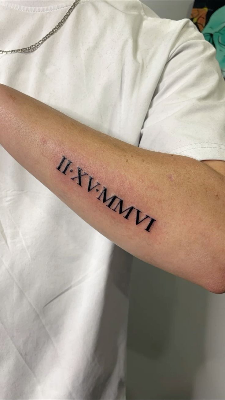 28 Roman Numerals Tattoo Ideas 2026: Timeless Date Tattoos That Never Go Out of Style