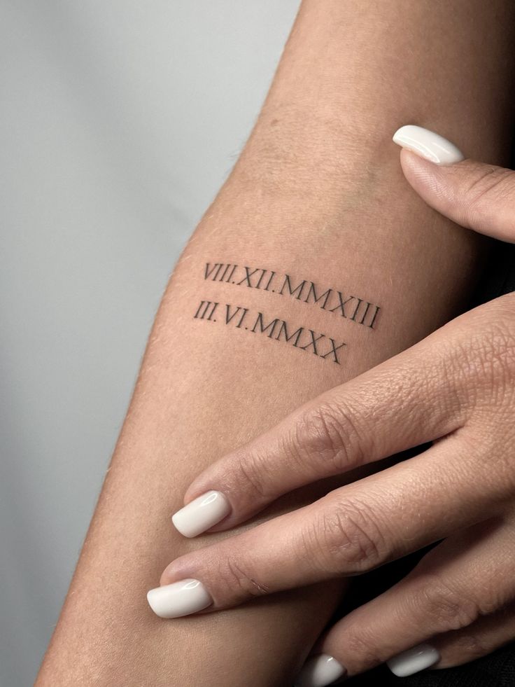 28 Roman Numerals Tattoo Ideas 2026: Timeless Date Tattoos That Never Go Out of Style